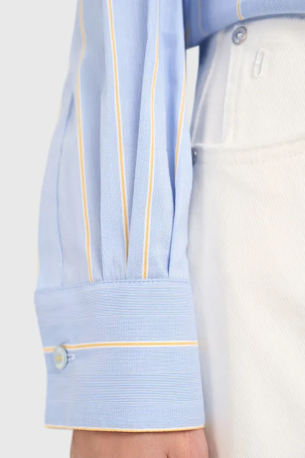 Women's Striped Blue Kygo Blouse