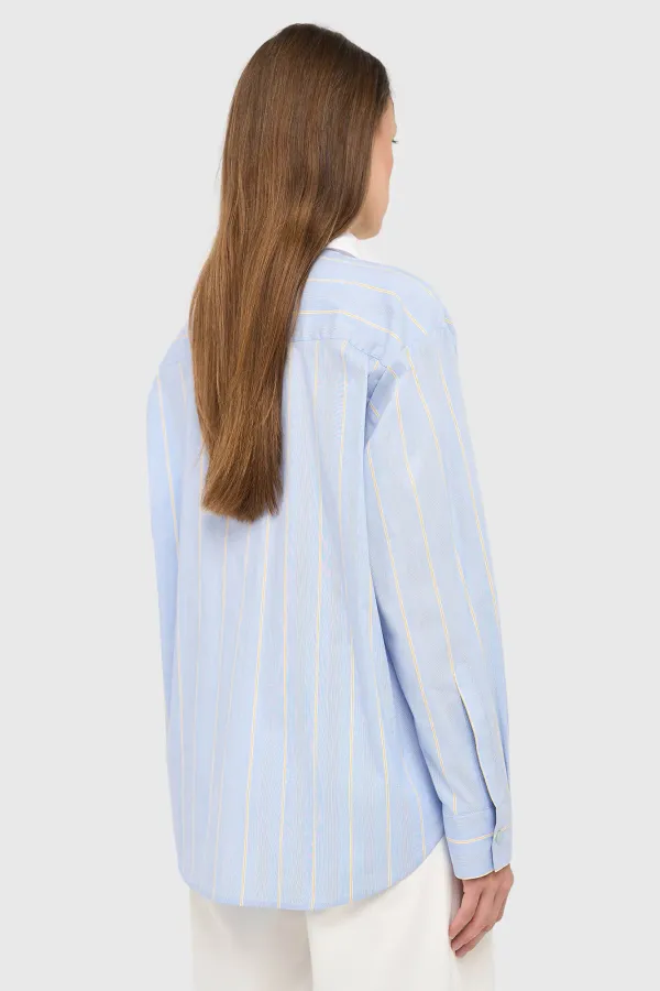 Women's Striped Blue Kygo Blouse