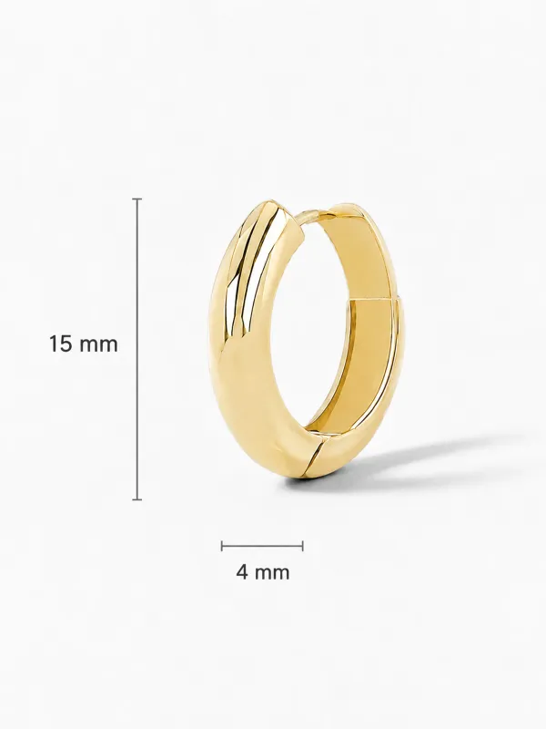 Gouden Oorbellen Hoops Creolen Aspen Small