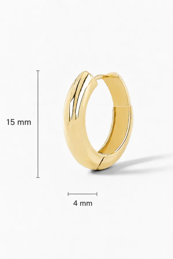 Gouden Oorbellen Hoops Creolen Aspen Small
