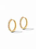 Gouden Oorbellen Huggy Loops Zirkonia Copain Small