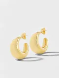 Gouden Oorbellen Creolen Chunky Drops Fargo Medium