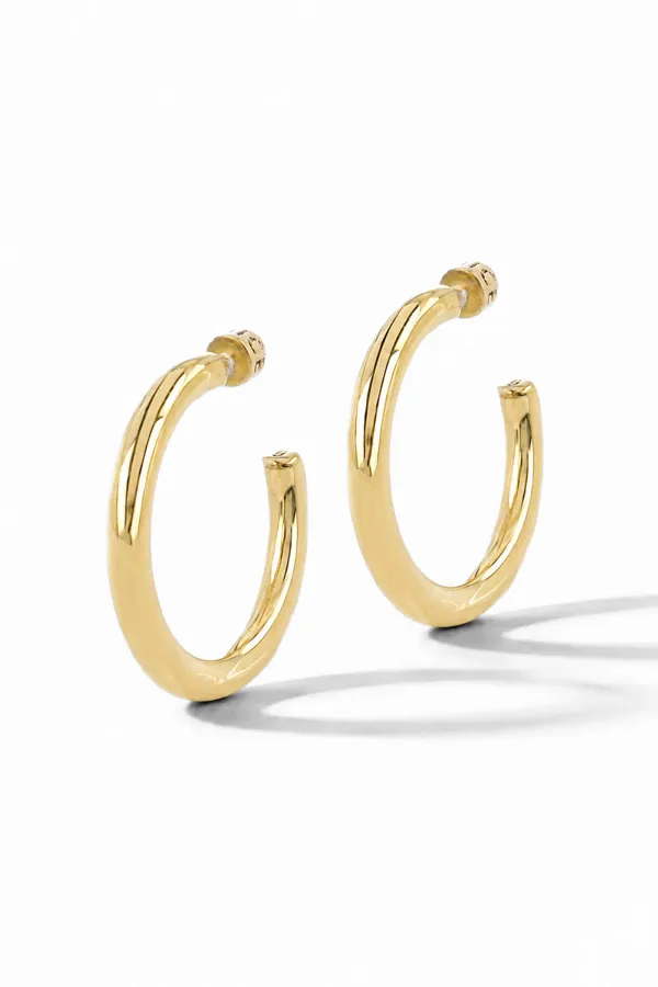 Gouden Oorbellen Hoops Creolen Harlem Medium