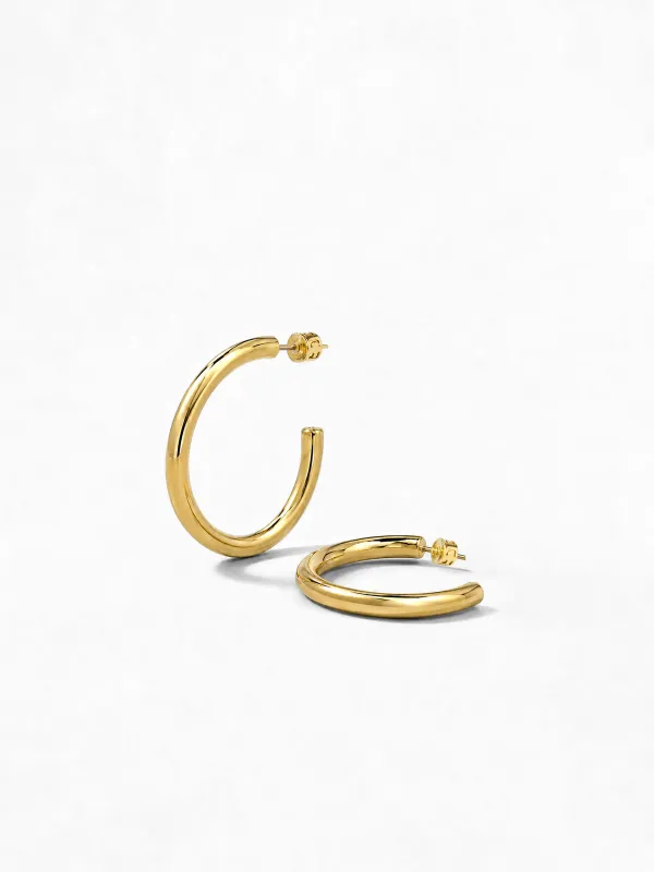 Gouden Oorbellen Hoops Creolen Harlem Small