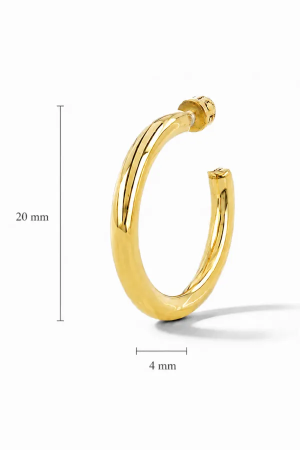 Gouden Oorbellen Hoops Creolen Harlem Small