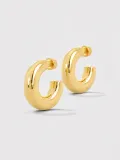 Gouden Oorbellen Creolen Chunky Hoops Hudson Medium