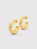 Gouden Oorbellen Creolen Chunky Hoops Hudson Small
