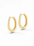 Gouden Oorbellen Logan Oval Linked Hoop Creolen Large