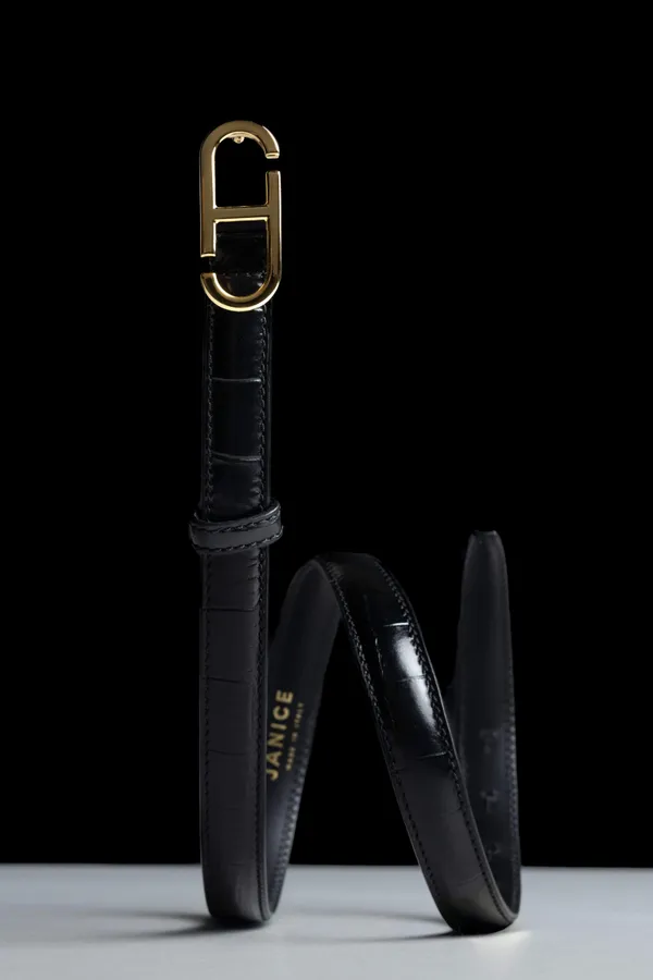 Trophy Schwarz-Gold-Croco