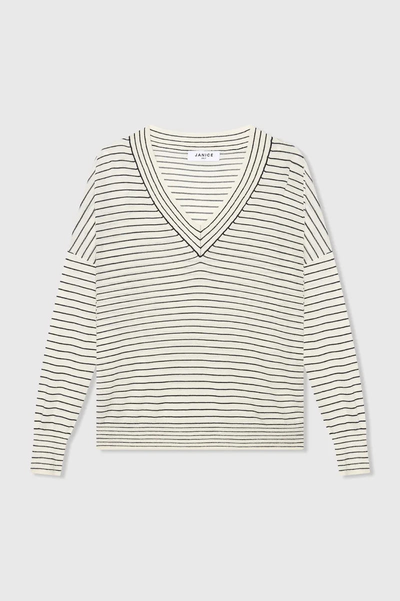 Darren Off White Streifen