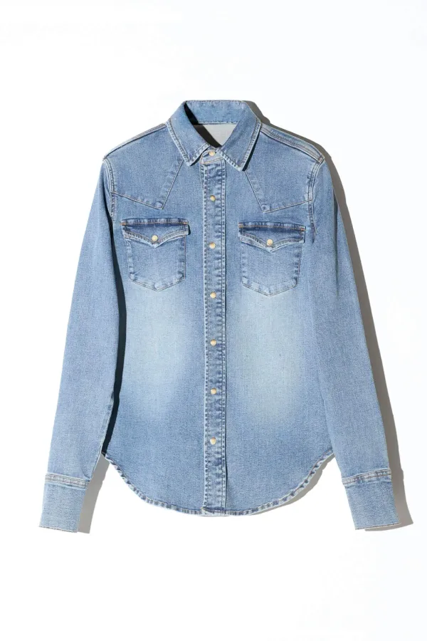 Denim Blouse Dames Stretch Levi 114