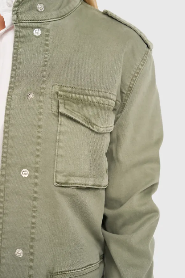 Women's Dwayne Green Denim Jacket 943