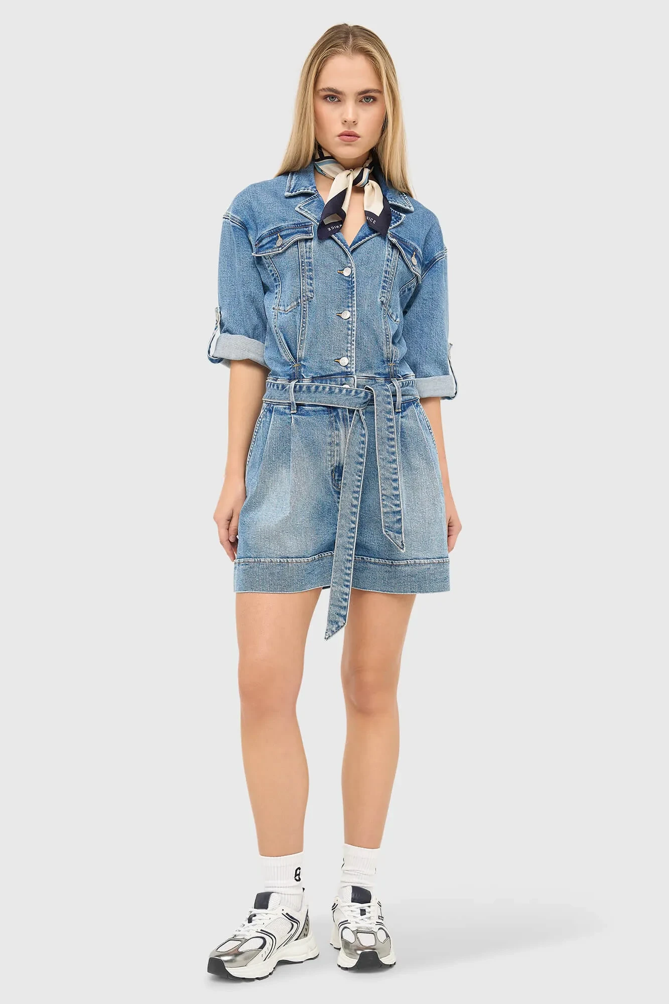 Denim-Jumpsuit für Damen Axil Blau 786