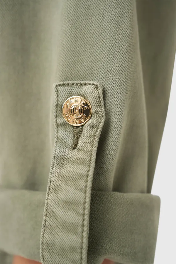 Denim-Jumpsuit für Damen Axil Grün 943