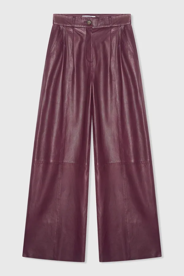 Burgundy Leather