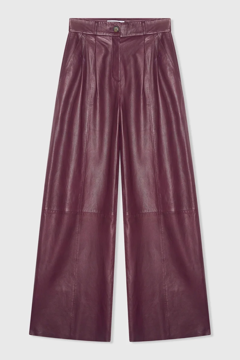 Burgundy Leather