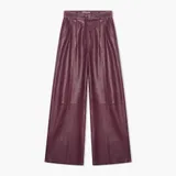 Dollar Burgundy Leer