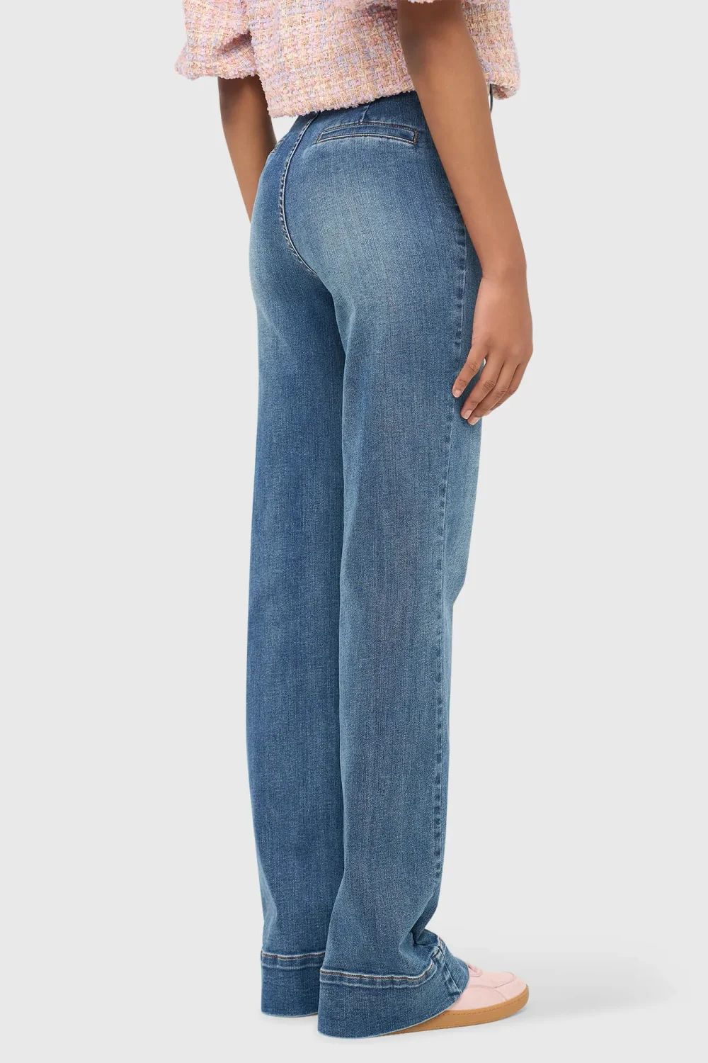 Flared Fit Women's Stretch Mid-Rise Jeans, Jagger Blue 932