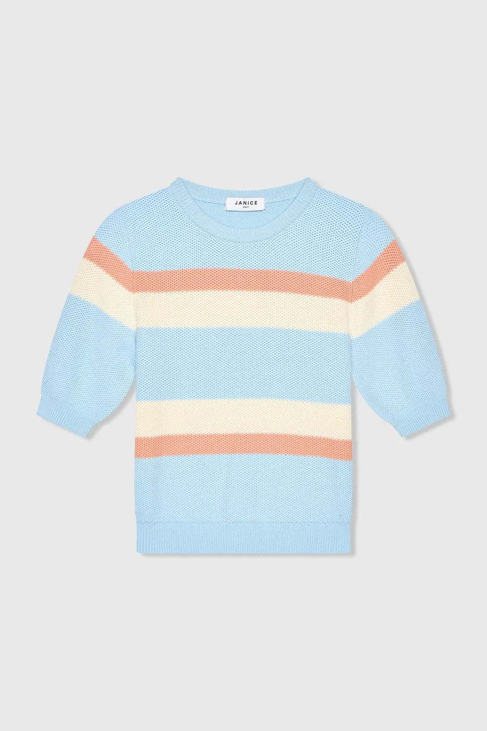 Gestreifter Baumwollpullover für Damen „Dominic“ in Blau