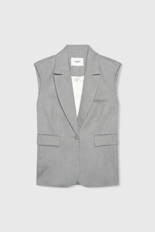Marvin Blazer Grijs Streep