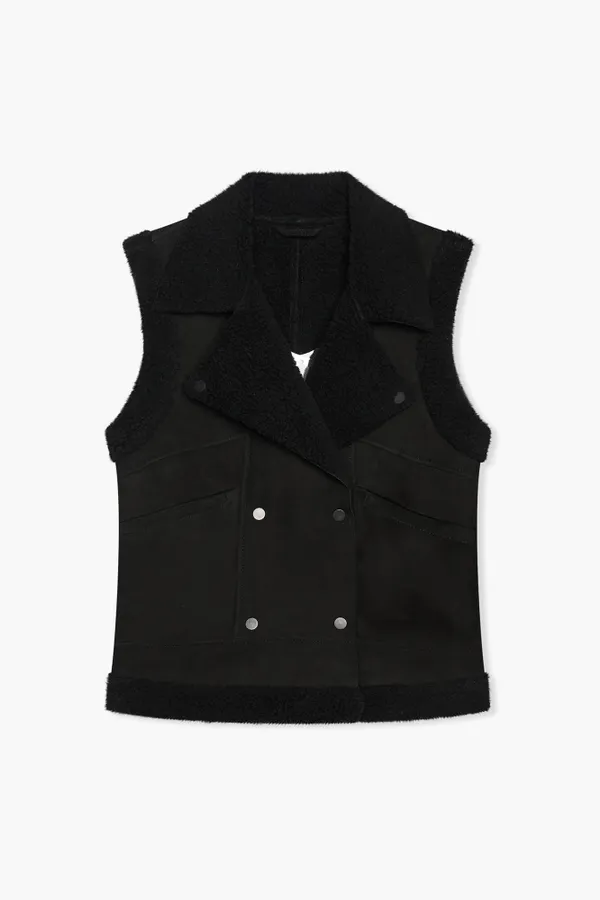 Lammy Dames Vest Suede Nick Zwart