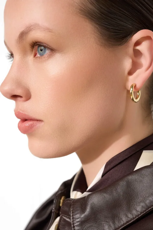 Gouden Oorbellen Hoops Creolen Harlem Small