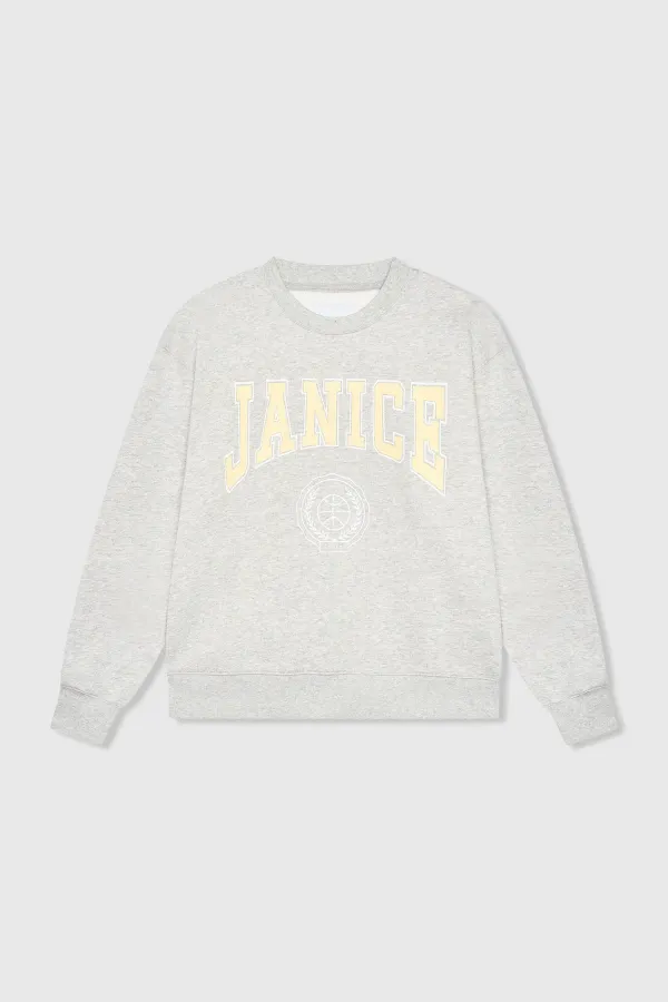 Gray Women's Cotton Sweater with Owen Logo