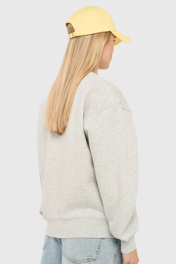 Gray Women's Cotton Sweater with Owen Logo