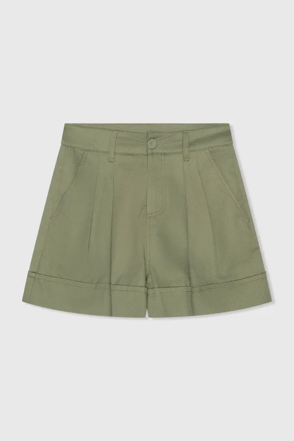 Grüne Baumwollshorts für Damen von Arthur