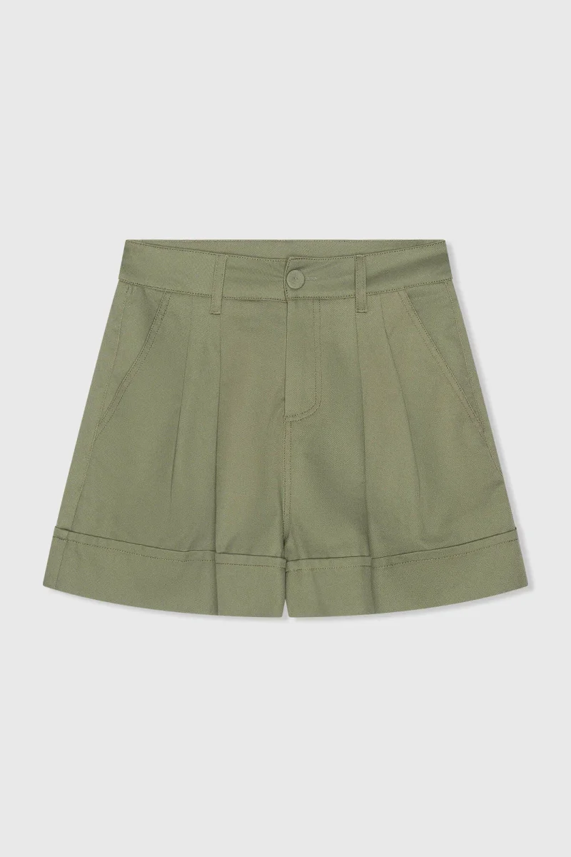 Grüne Baumwollshorts für Damen von Arthur