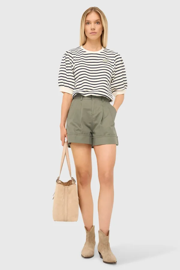 Grüne Baumwollshorts für Damen von Arthur