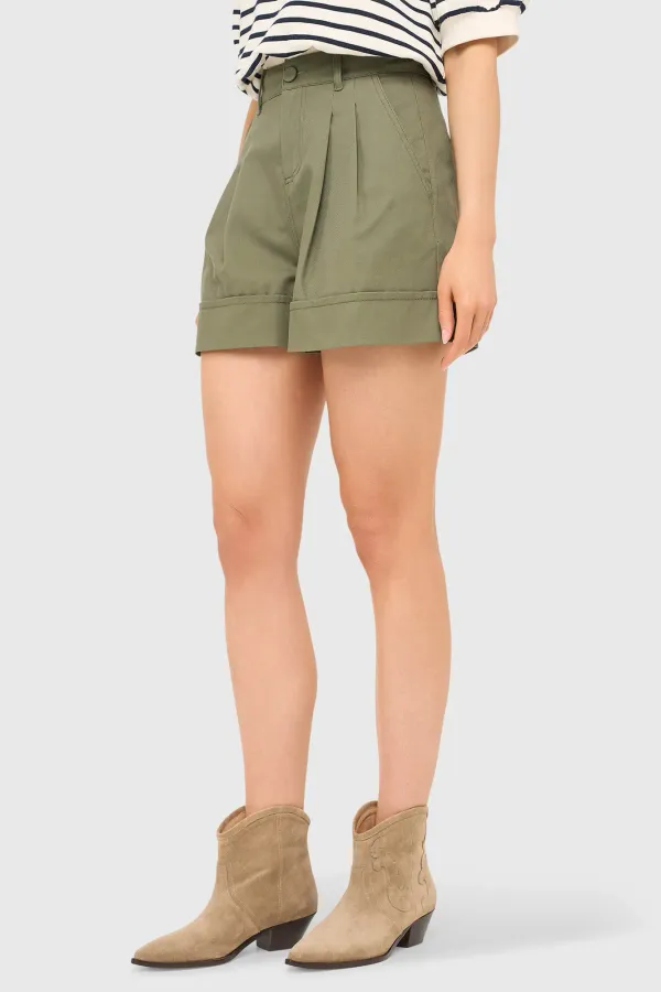 Grüne Baumwollshorts für Damen von Arthur