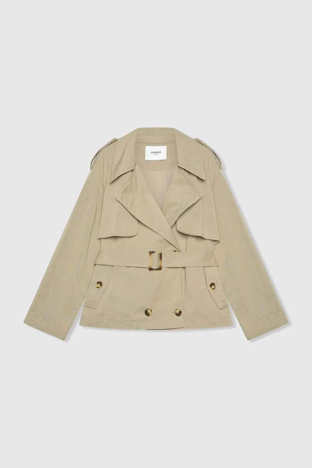 Groene Korte Trenchcoat Cayden