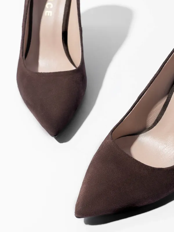 Leren Dames Pumps Dean Donker Bruin
