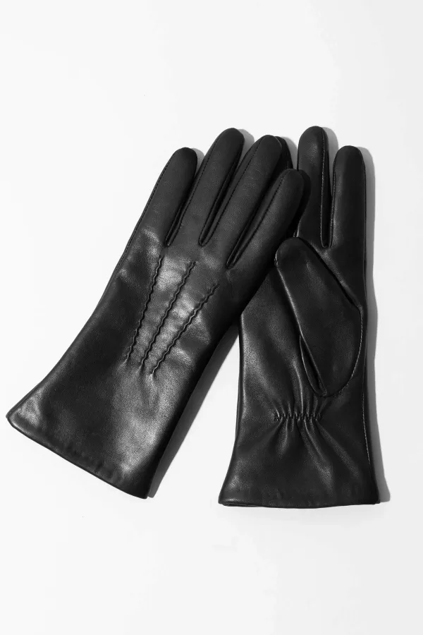 Leren Handschoenen Dames Atlas Zwart