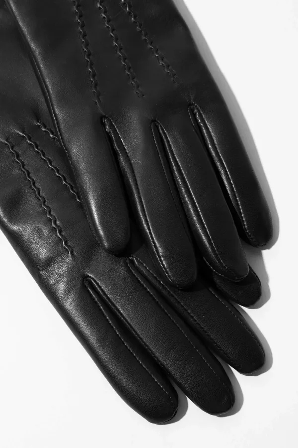 Leren Handschoenen Dames Atlas Zwart