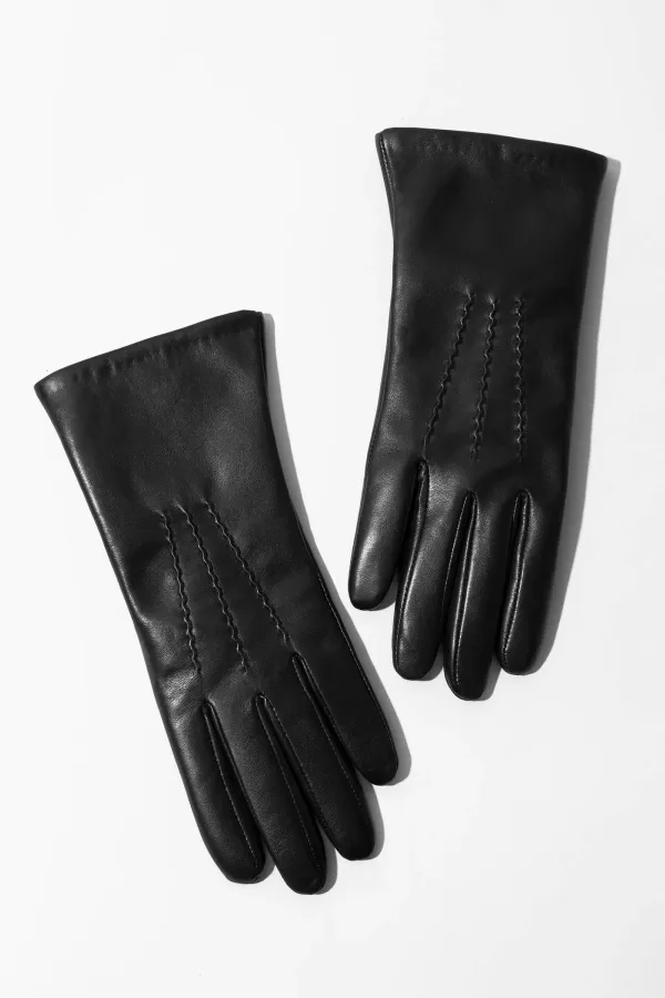 Leren Handschoenen Dames Atlas Zwart