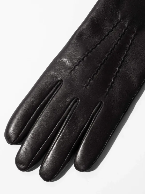 Leren Handschoenen Dames Atlas Zwart