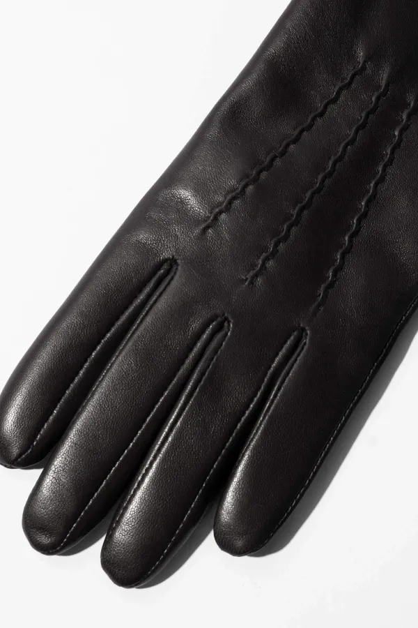 Leren Handschoenen Dames Atlas Zwart