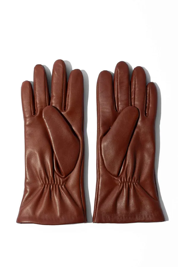 leren handschoenen dames atlas cognac