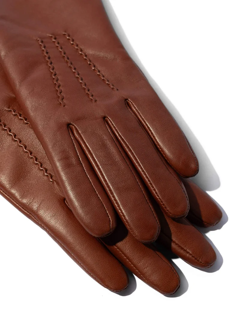 leren handschoenen dames atlas cognac