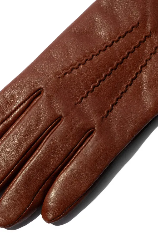 leren handschoenen dames atlas cognac