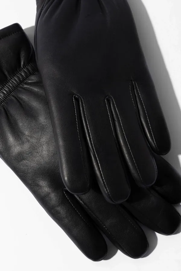 Leren Handschoenen Dames Hawk Zwart