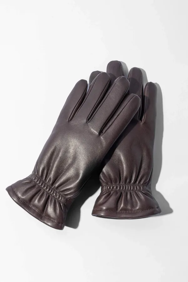 Leren Handschoenen Dames Hawk Bruin
