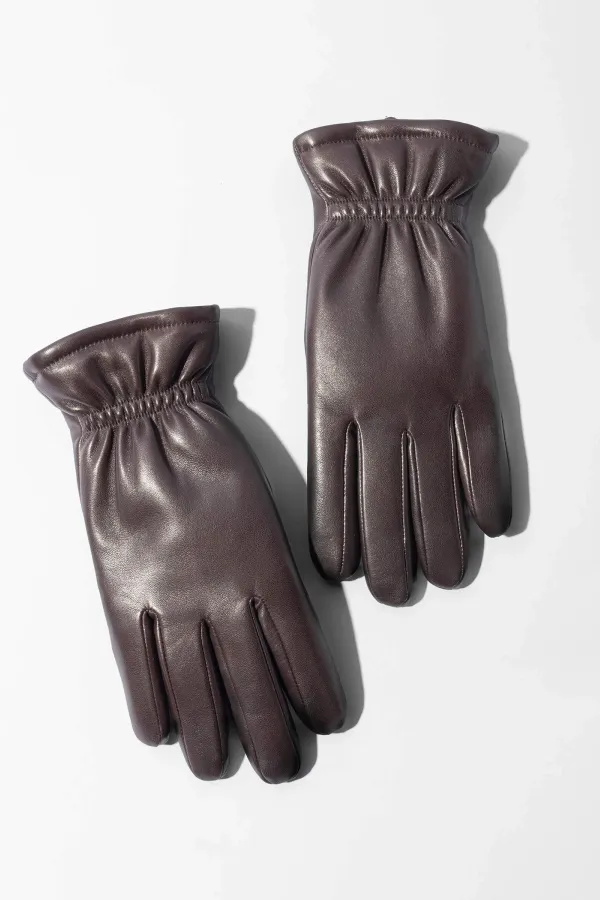 Leren Handschoenen Dames Hawk Bruin