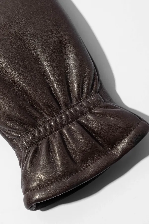 Leren Handschoenen Dames Hawk Bruin
