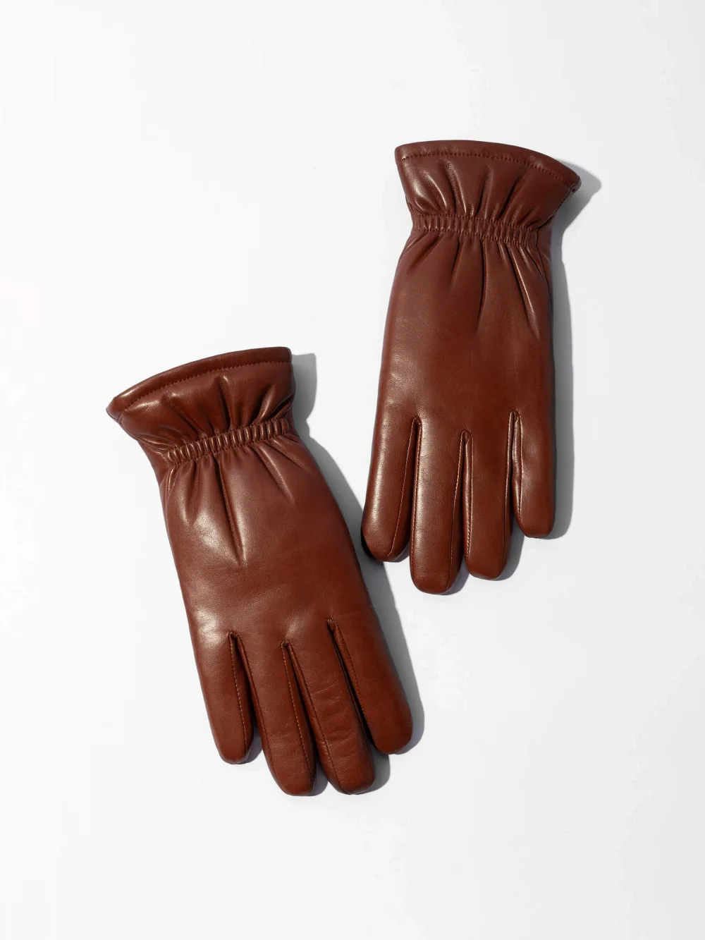 Leren Handschoenen Dames Hawk Cognac