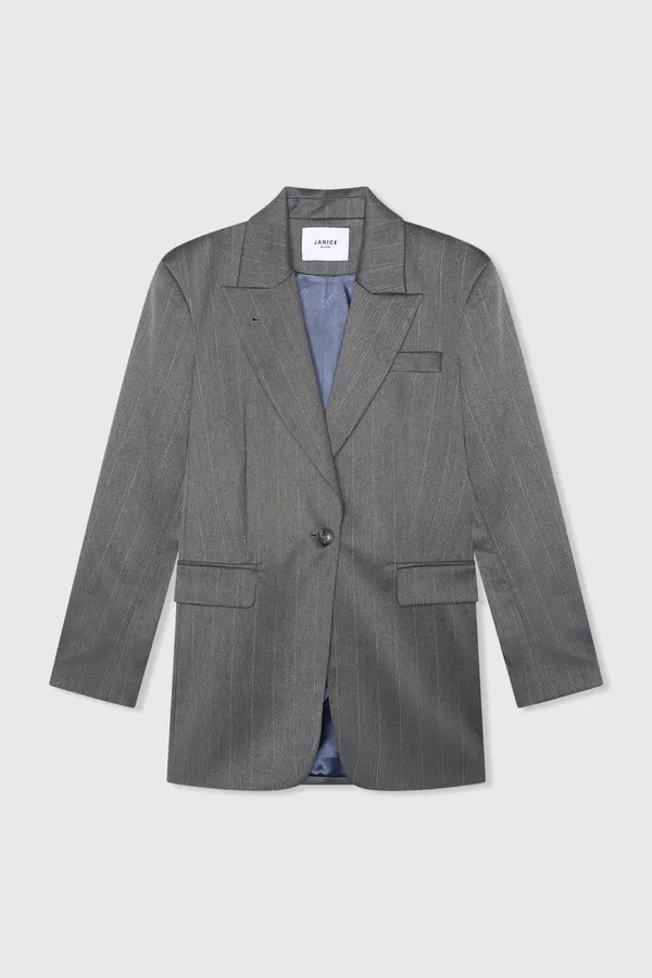 Hank Gray Stripe Lurex