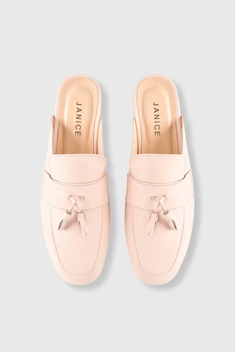 Women's Slip-On Loafers: Burt Mule in Pink