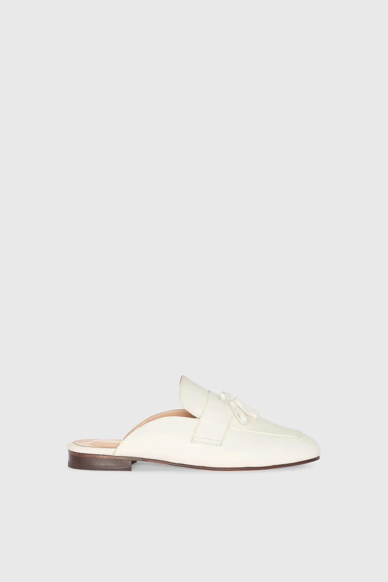 Women's Suede Slip-On Loafers Burt Mule Off-White